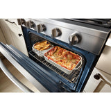 30-inch Smart Gas Range with Air Cooking Technology, No Preheat Air Fry, Steam/Self Clean and High Speed Preheat