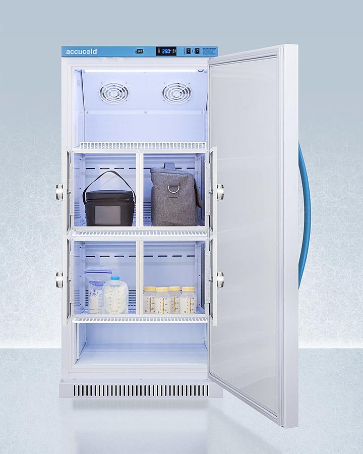 Purpose-built All-refrigerator for Breast Milk Storage With 4 Interior Locking Compartments, Antimicrobial Silver-ion Handle, and A Hospital Grade Cord With 'green Dot' Plug