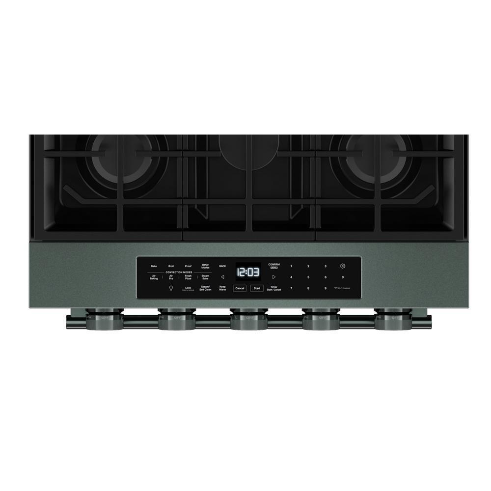 5.0 Cu. Ft. Smart Slide-in Gas Range with Convection Cooking Modes and 2-in-1 Burner