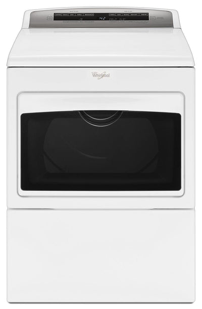 7.4 cu.ft Top Load HE Gas Dryer with AccuDry , Intuitive Touch Controls White