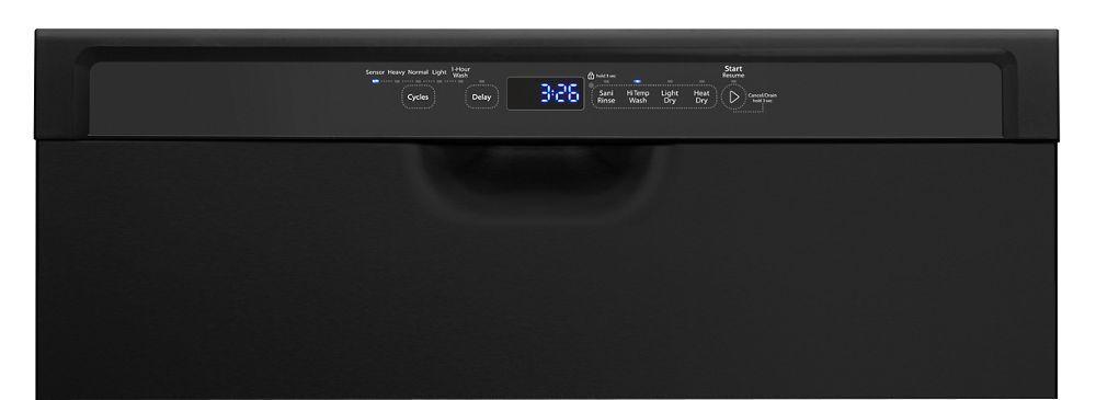 Stainless steel dishwasher with third level rack