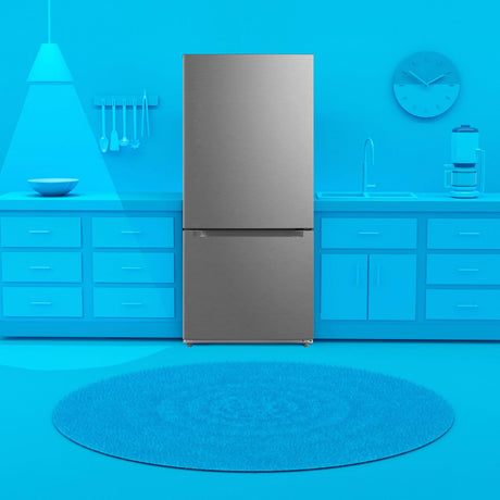 Element Electronics 18.7 cu. ft. Bottom Freezer Refrigerator - Stainless Steel, ENERGY STAR (ERBM19CBS)