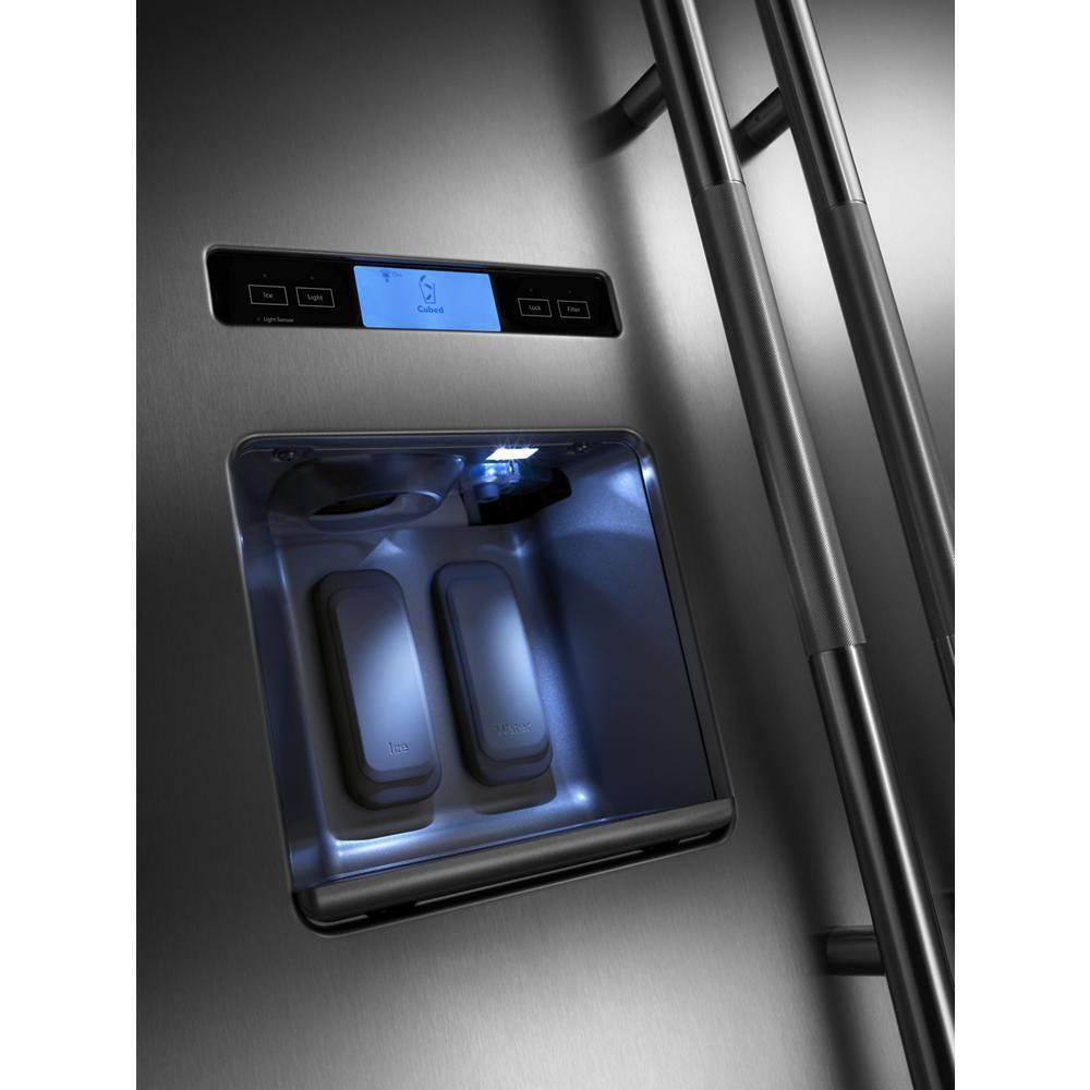 42" Built-In Side-by-Side Refrigerator with Water Dispenser
