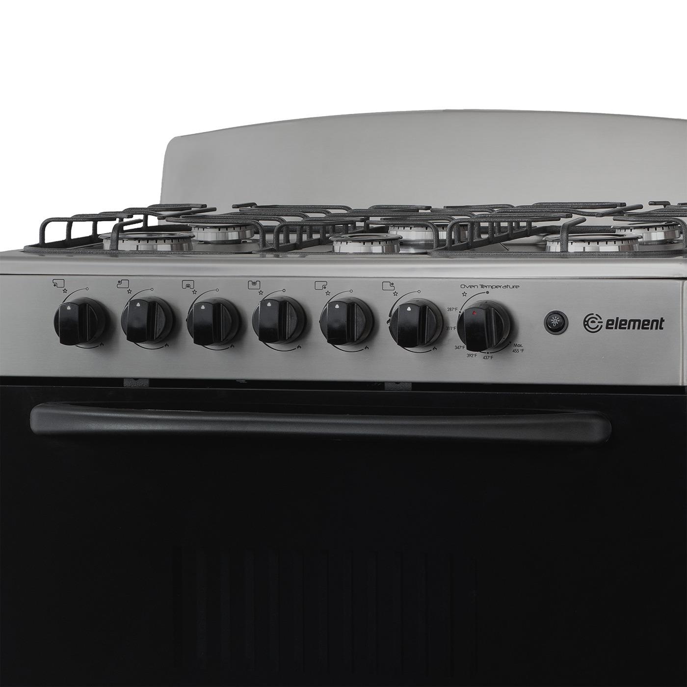 Element Electronics 4.0 cu. ft. 30", 6-Burner Gas Range (EEGR3A6MCCS)