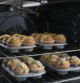GE® 30" Slide-In Front-Control Convection Gas Range