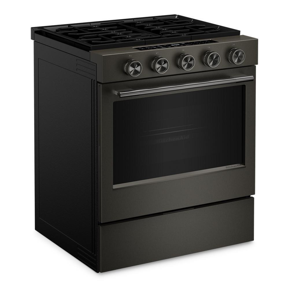 5.0 Cu. Ft. Smart Slide-in Gas Range with Convection Cooking Modes and 2-in-1 Burner