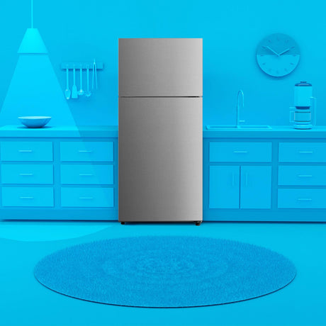 Element Electronics 18.0 cu. ft. Top Freezer Refrigerator - Stainless Steel, ENERGY STAR (ERT18CSCS)