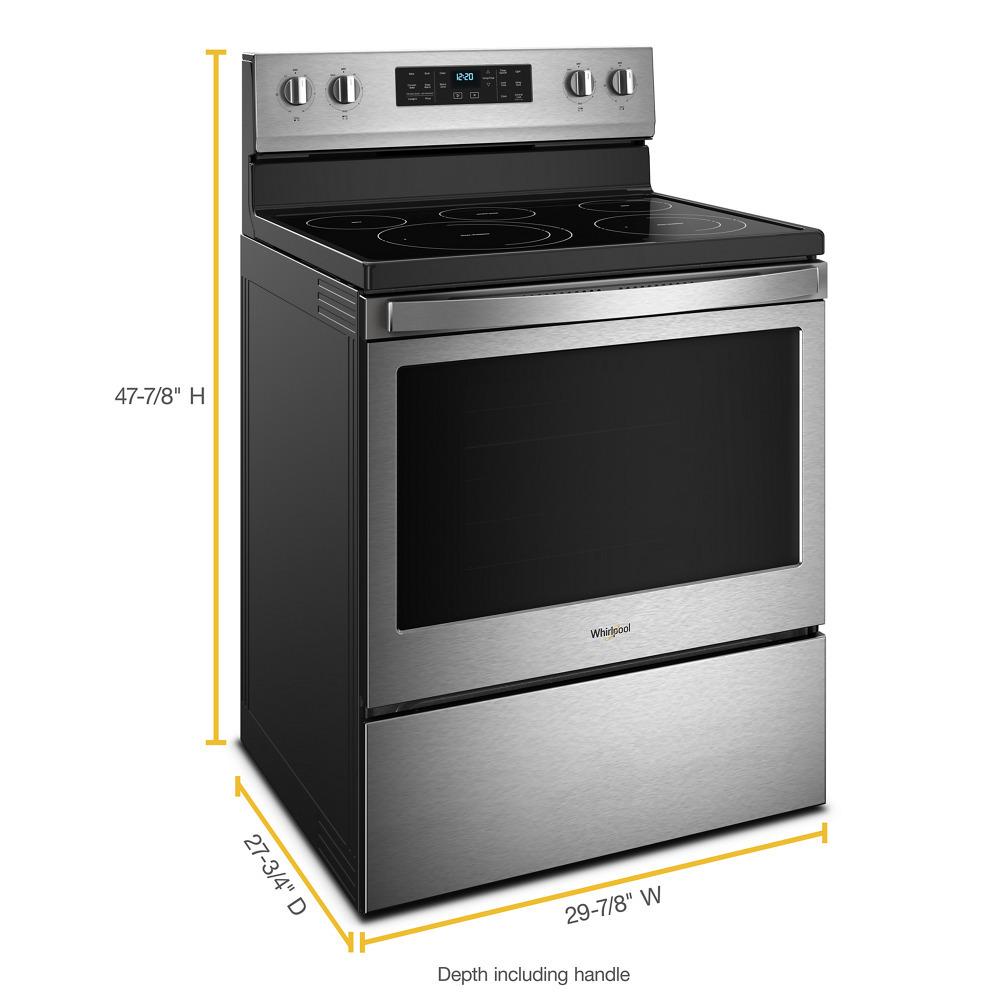 5.3 cu. ft. Whirlpool® electric range with Frozen Bake™ technology