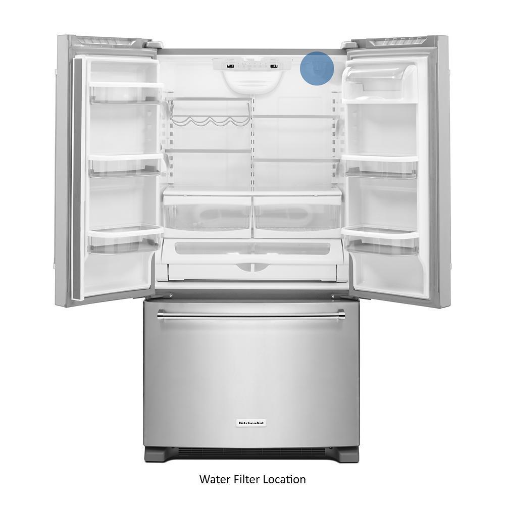 20 cu. ft. 36-Inch Width Counter-Depth French Door Refrigerator with Interior Dispense