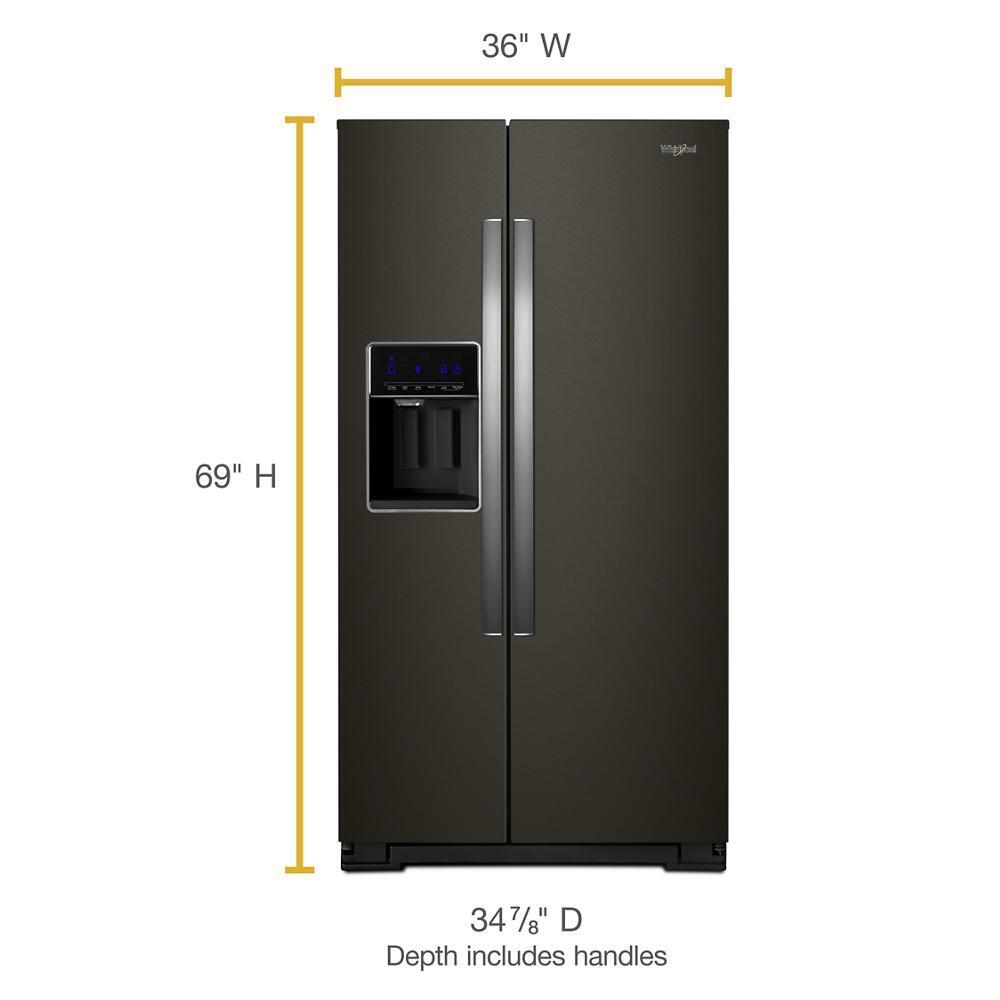 36-inch Wide Side-by-Side Refrigerator - 28 cu. ft.