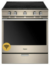 6.4 cu. ft. Smart Slide-in Electric Range with Scan-to-Cook Technology - Fingerprint Resistant Sunset Bronze