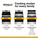 30-inch Gas Range with Air Cooking Technology, No Preheat Air Fry and Air Baking and Self Clean