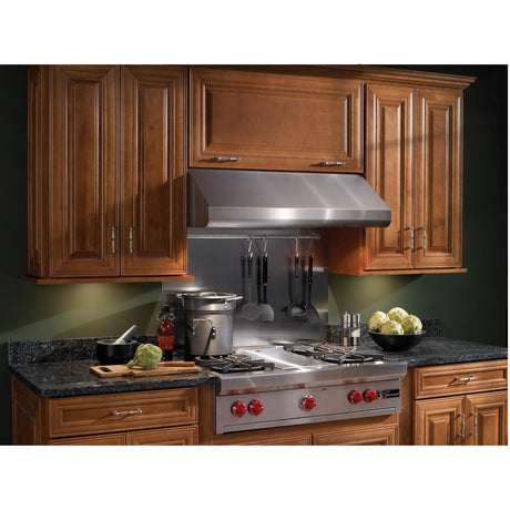 **DISCONTINUED** Broan® Elite 36" Pro-Style Under-Cabinet Range Hood Shell w/ External Blower & Light, Stainless Steel