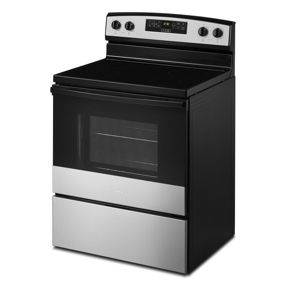 30-inch Amana® Electric Range with Extra-Large Oven Window