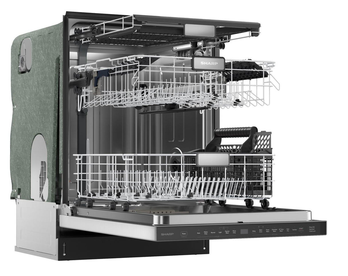 Sharp 24 in. Stainless Steel 47dB Dishwasher