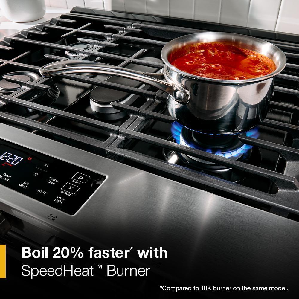 30-inch Gas Range with No Preheat and Slow Cook Modes