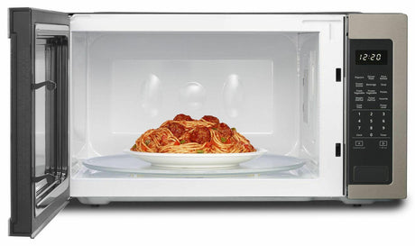 2.2 cu. ft. Countertop Microwave with 1,200-Watt Cooking Power - Fingerprint Resistant Sunset Bronze