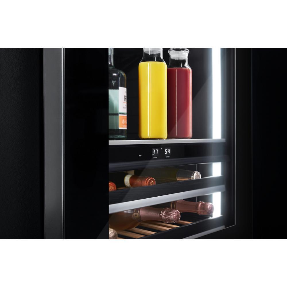 NOIR™ 24" Built-In Undercounter Beverage Center - Left Swing