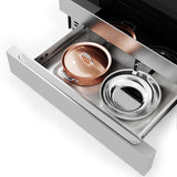 Midea 6.1 cu. ft. 5-Burner Smart Slide-In Gas Range with Air Fry Convection