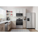 36-inch Side-by-Side Refrigerator with Dual Pad External Ice and Water Dispenser