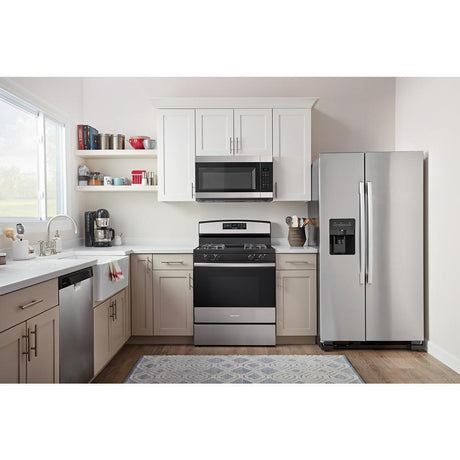 36-inch Side-by-Side Refrigerator with Dual Pad External Ice and Water Dispenser
