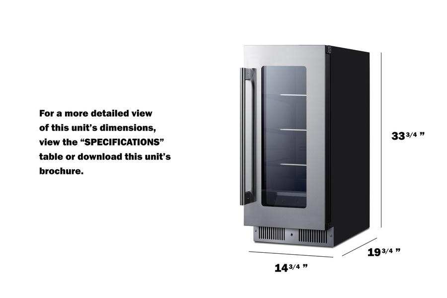 15" Wide Built-in Beverage Center