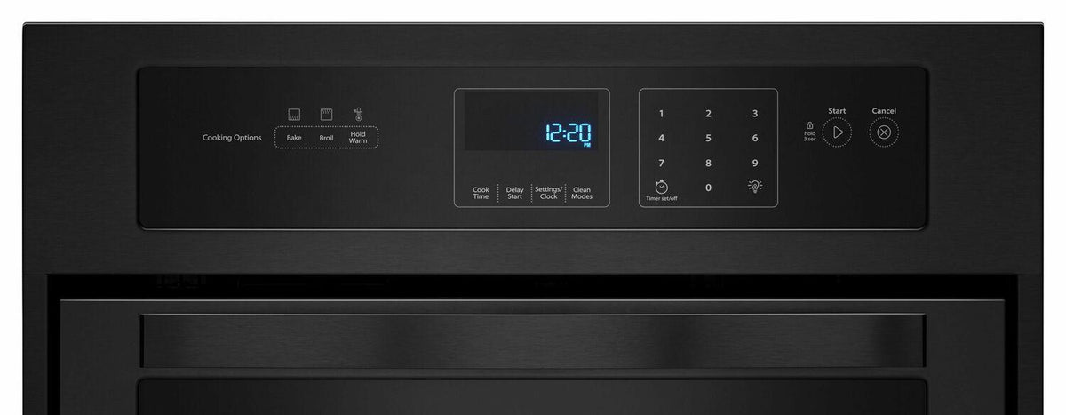 3.1 Cu. Ft. Single Wall Oven with High-Heat Self-Cleaning System - Black