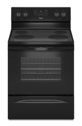 4.8 Cu. Ft. Freestanding Electric Range with FlexHeat Dual Radiant Element Black