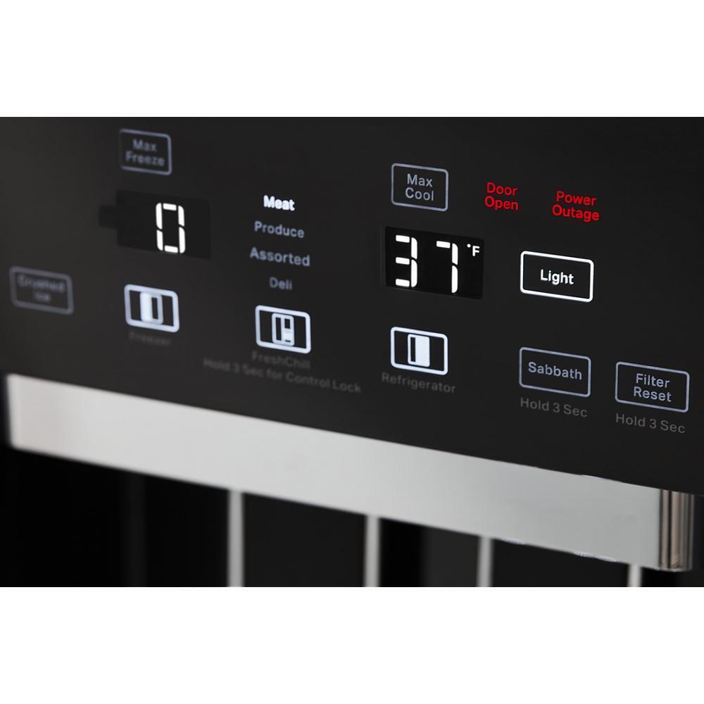 20.8 Cu. Ft. 36" Built-In Side-by-Side Refrigerator with Ice and Water Dispenser