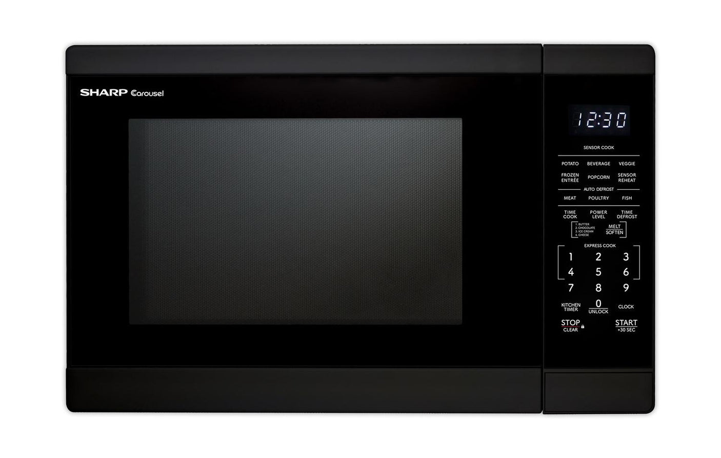 Sharp 1.4 cu. ft. 1100W Black Countertop Microwave Oven