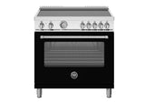 Master 36" Range Induction Manual Clean Nero Black