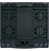 GE® 30" Slide-In Front-Control Convection Gas Range