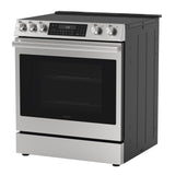 30 in. 5 Burner 6.3 cu. ft. Slide-in Electric Range with True European Convection