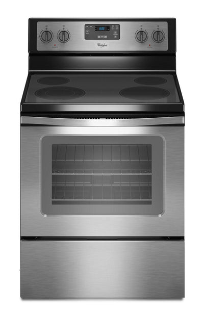 4.8 Cu. Ft. Freestanding Electric Range with FlexHeat Dual Radiant Element Black-on-Stainless