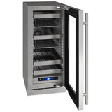 Hbv515 15" Beverage Center With Stainless Frame Finish and Left-hand Hinge Door Swing and Lock (115 V/60 Hz)