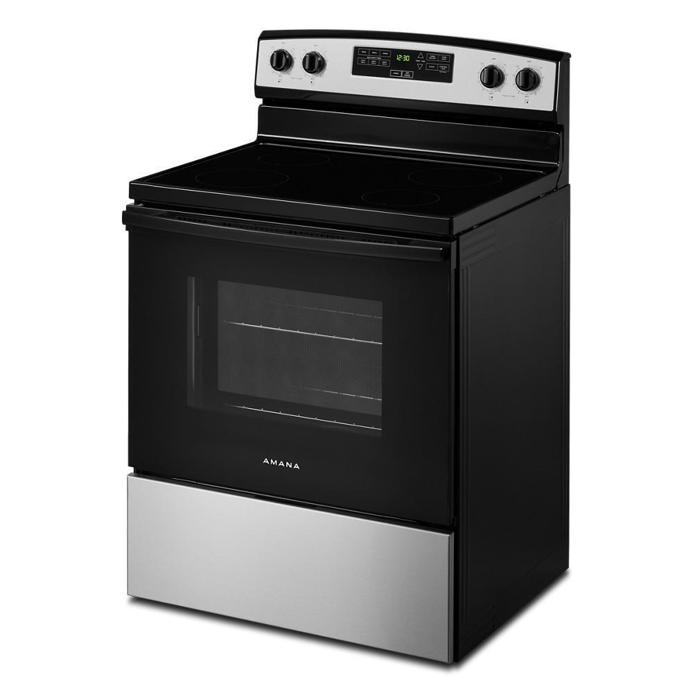 30-inch Amana® Electric Range with Extra-Large Oven Window
