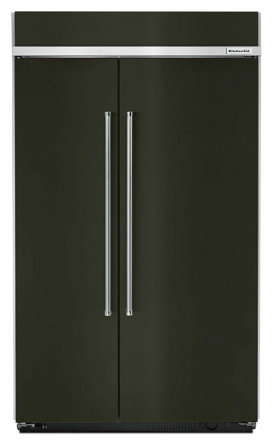 30.0 cu. ft 48-Inch Width Built-In Side by Side Refrigerator with PrintShield™ Finish - Black Stainless