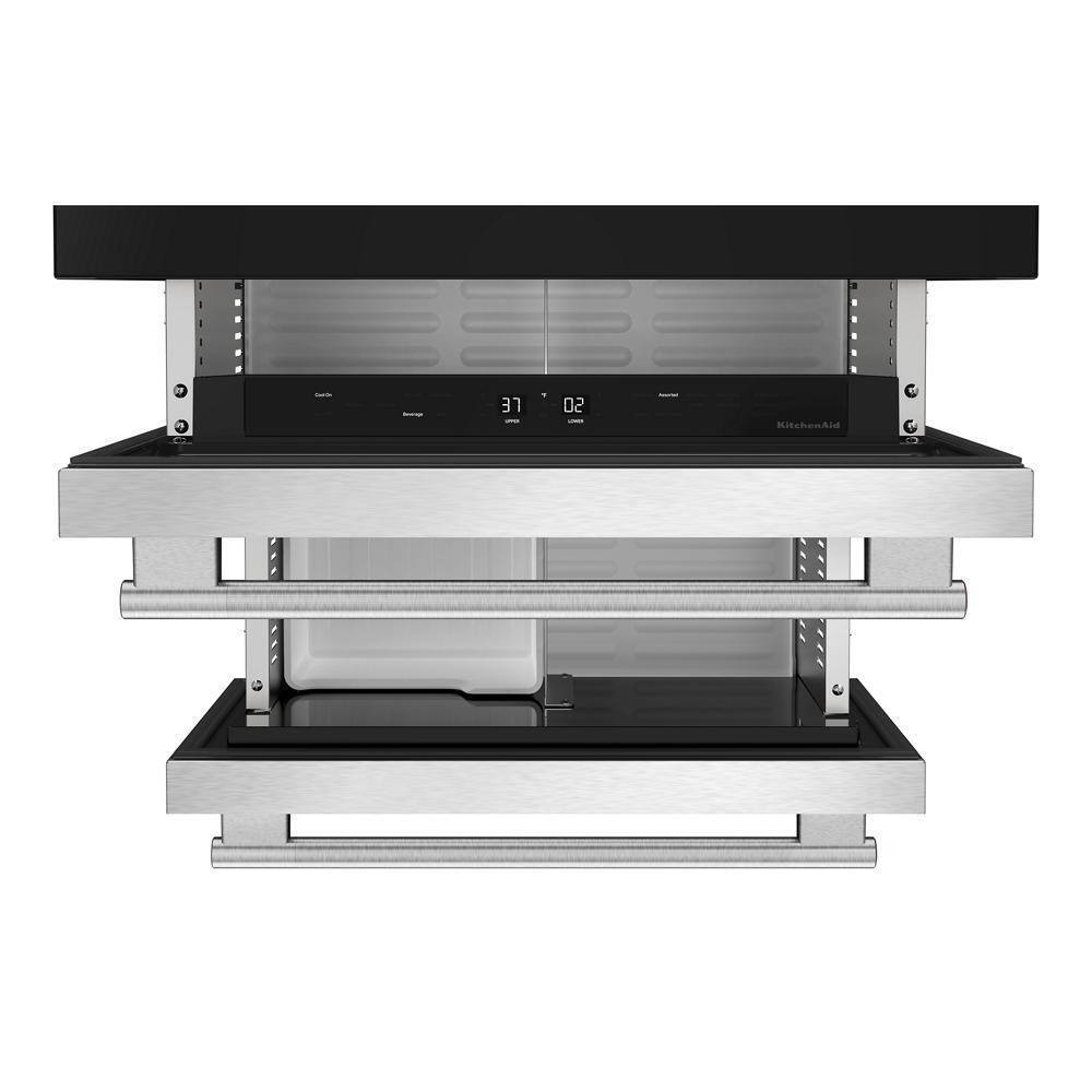 24" Stainless Steel Undercounter Double-Drawer Refrigerator/Freezer