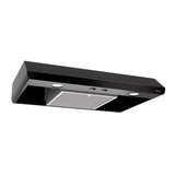Broan® 30-Inch Convertible Under-Cabinet Range Hood, 300 Max Blower CFM, Black