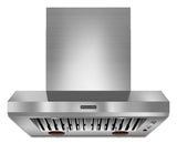 36'' Wall-Mount 600-1200 CFM Canopy Hood, Commercial-Style Stainless Steel