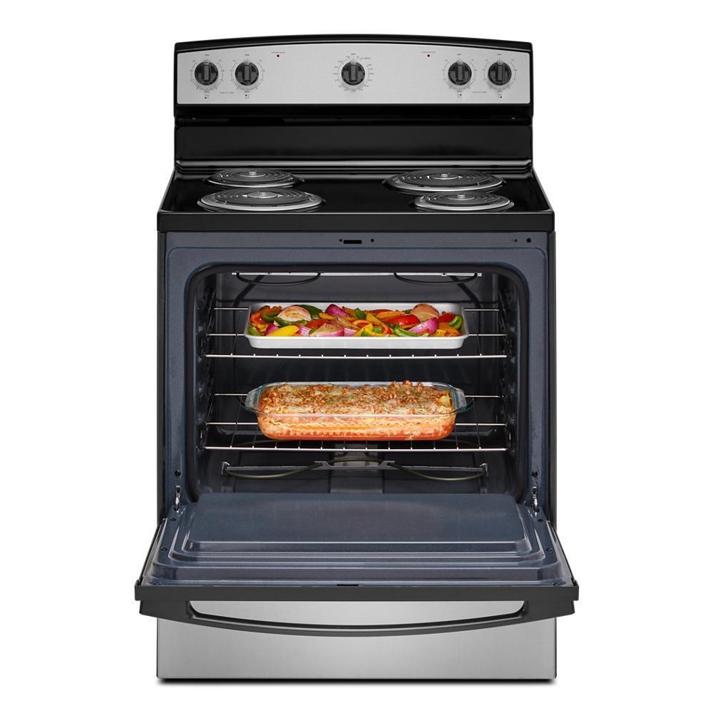 Amana® 30-inch Electric Range with Easy-Clean Glass Door