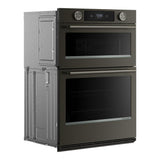 30-inch Smart Electric Combo Wall Oven with Intelligent Cooking Camera - Black Ore