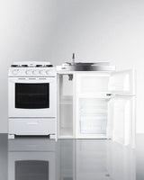 54" Wide All-in-one Kitchenette With Gas Range