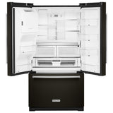 26.8 cu. ft. 36-Inch Width Standard Depth French Door Refrigerator with Exterior Ice and Water and PrintShield™ Finish
