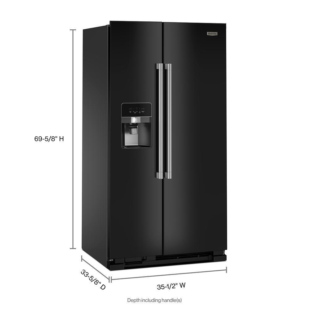 36-Inch Wide Side-by-Side Refrigerator - 25 Cu. Ft.
