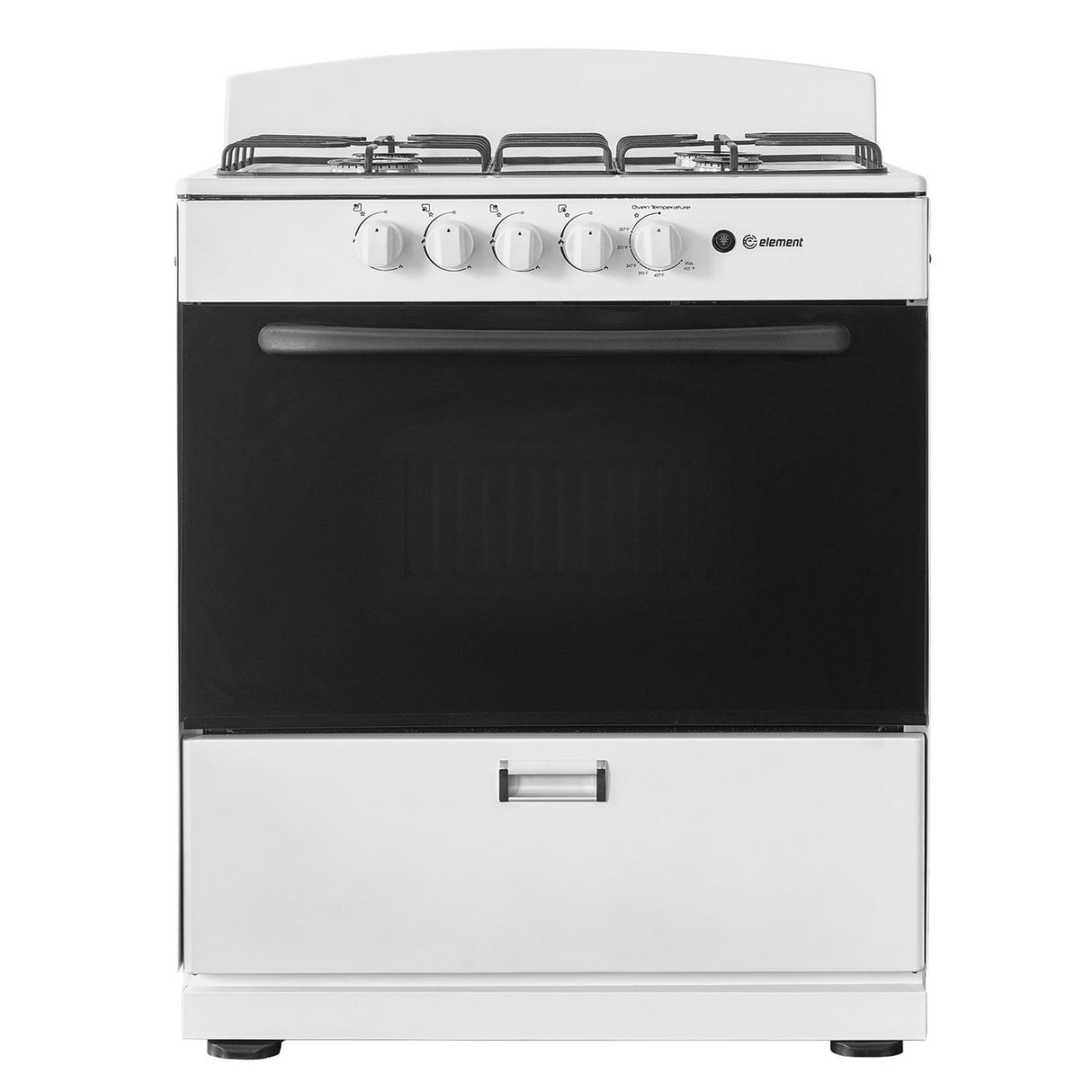 Element Electronics 4.0 cu. ft. 30", 4-Burner Gas Range (EEGR3A4MCCW)