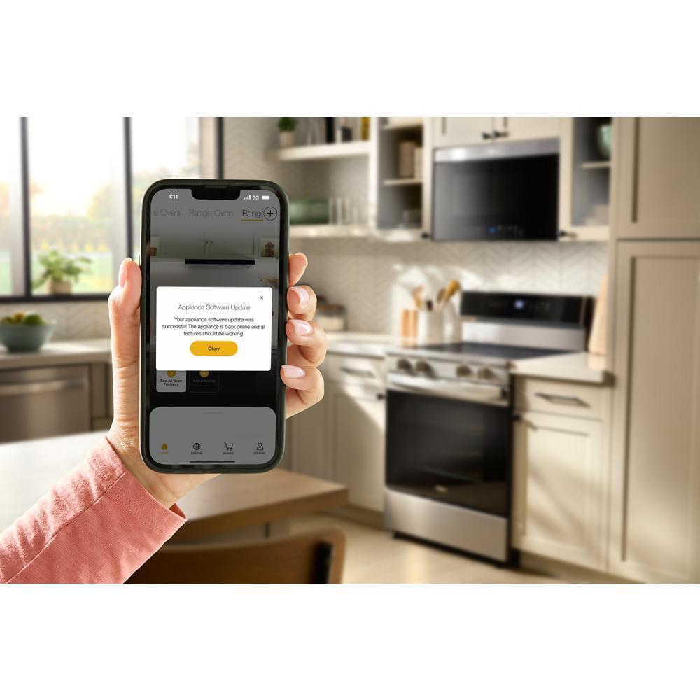 30-inch Electric Smart Range with Air Cooking Technology, No Preheat Air Fry, High Speed Preheat Oven, WipeClean™ Coating, and Steam/Self Clean