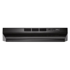 Broan® 30-Inch Convertible Under-Cabinet Range Hood w/ Easy Install System, 260 Max Blower CFM, Black