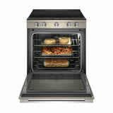 6.4 cu. ft. Smart Slide-in Electric Range with Scan-to-Cook Technology - Fingerprint Resistant Sunset Bronze