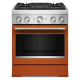 30-Inch 4 Burner Commercial-Style Dual Fuel Range with No Preheat Air Fry Mode